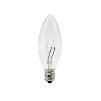 Creative Hobbies Replacement Light Bulbs For Electric Candle Lamps, Window Candles, & Chandeliers - 5 Watt Candelabra, Clear, Steady Burning, 120V 5W Bulb - Pack Of 12