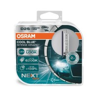 Osram Xenarc Cool Blue Intense D2S, 150% More Brightness, Up To 6,200K, Xenon Headlight Lamp, Led Look, Duo Box (2 Lamps) 66240Cbn-Hcb