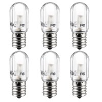 Sunlite 41612 Led T7 Tubular Night Light Bulb, 1 Watt (10W Equivalent), 50 Lumens, Intermediate E17 Base, Non-Dimmable, Clear, Etl Listed, 2700K Warm White, 6 Pack