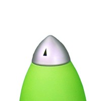 Benjara Kid Table Lamp With Rocket Design Silhouette, Green