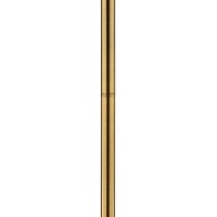 Benjara Floor Lamp With Crystal Orb And Metal Stalk Support, Gold