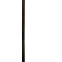 Benjara Metal Frame Support Floor Lamp With Hanging Rectangular Shade, Silver