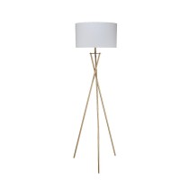 Metal Tripod Legs Floor Lamp With Rotary Switch, Gold