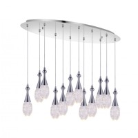 Led Multi Point Pendant With Chrome Finish