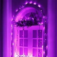 Purple String Lights Halloween Decoration 200 Led 66 Ft Outdoor Waterproof Decorative Led String Lights 8 Modes Halloween Fair