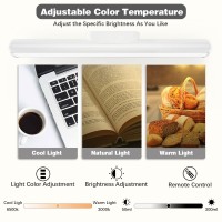 Battery Powered Lights Hapfish Led Magnetic Battery Operated Strip Light 5W 4000Mah Desk Lamp With Remote Control 3 Color Mod