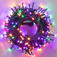 75.79 Ft 200 Count Christmas Led String Lights, 8 Modes Decorative Mini Lights Green Wire String Lights For Indoor And Outdoor Party, Home, Patio, Lawn, And Garden Christmas Decoration (Multicolor)