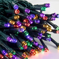 141.4 Ft 400 Count Christmas Multicolor Led String Lights, 8 Modes Led String Lights Clear Wire With F5 Bulbs For Indoor And Outdoor Party, Home, Patio