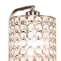 Place this table lamp on your writing desk to make the best use of it With curved design body and round base it has on off switch which adds to the functionality The hanging shade with encrusted crystal accents makes it appear absolutely regal and gorgeou