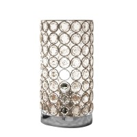 Place this table lamp on your writing desk to make the best use of it With cylindrical shaped body and round base it has encrusted crystal accents makes it appear absolutely regal and gorgeous It requires a bulb of 40W to be used in an effective manner