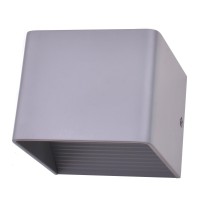 2-Piece Pack 1-Light Gray Led Wall Sconce