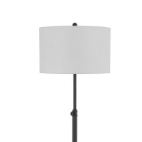 Light up your home or office with this Floor Lamp Loaded with multiple features it incorporates drum fabric shade that requires 150watt max power capacity with 3 way intensity control switch that illuminates any space The tubular stand with tripod stand m