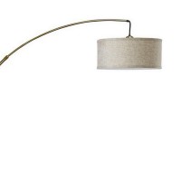 A great option for adding a touch of style while they light up a room this floor lamp proves to be a perfect addition to your home It features a drum fabric shade for perfect lighting in the room while the arched extendable arm offers convenient movement 