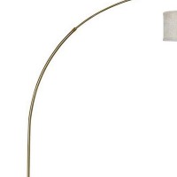 A great option for adding a touch of style while they light up a room this floor lamp proves to be a perfect addition to your home It features a drum fabric shade for perfect lighting in the room while the arched extendable arm offers convenient movement 