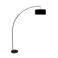 A great option for adding a touch of style while they light up a room this floor lamp proves to be a perfect addition to your home It features a drum fabric shade for perfect lighting in the room while the arched extendable arm offers convenient movement 