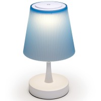 Tw Lighting Blue Lamp For Boys Bedrooms - Modern Small Table Lamp For Bedroom, Bedside Nightstand, Nursery, Cute Kids Lamp With Usb Charging Port, 3-Level Touch Dimmable Switch