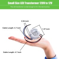 Makergroup 12V Led Power Supply Driver Ip67 Waterproof Constant Voltage Transformer 120Vac To 12V Dc Converter For Led Strip L