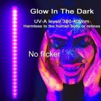 Ciciny Uv Black Light Bar For Glow Party 10W 1Ft Usb Portable Led Blacklight Tube Party Supplies For Body Paint Stage Fluoresce