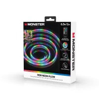 Monster 6.5 Ft Multi-Color Flow Technology Neon-Led Strip, Strong Shape-It Material, Xtreme Easy Installation