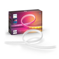 Philips Hue Indoor 6-Foot Smart Led Light Strip Base Kit With Plug - Flowing Multicolor Effect - 1 Pack - Control With Hue App - Works With Alexa, Google Assistant And Apple Homekit