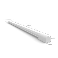 Philips Hue Play Gradient Light Tube, Compact, White, Surround Lighting (Sync With Tv, Music And Gaming), Hue Hub & Hue Sync Box Required