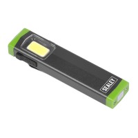 Sealey Aluminium Mini Hand Torch, 3W Cob Led, 500Lm, Super Beam - Led500Sb