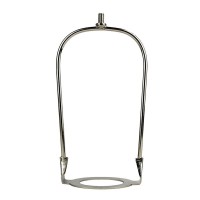 6 Inch Lamp Shade Harp Holder,Lamp Harp Fits E26 Light Base Uno Fitter Adapter,Uno Fitter Adapter Finial Set,Adapted All Styles Of Lamp Shade,Table And Floor Lamps (1, Sliver)