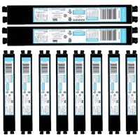 Icn2P32N, 120-277V, 50-60Hz Input Frequency, Solid Wire Type, Instant Start Centium Electronic Fluorescent Ballast For 2 F32T8 Lamp Type, Indoor/Outdoor Use With Automatic Restart Ballast Box, 10 Pack