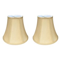 Royal Designs Inc True Bell Lamp Shade Bs70414Agl2 Antique Gold 7 X 14 X 115 Set Of 2