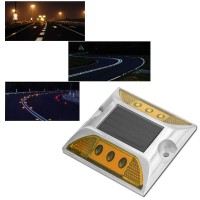 Other Interior Lighting Led Solar Power Ground Marker Lights, Led Road Reflector, Waterproof Outdoor Driveway Road Highway