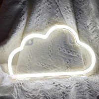 Cloud Neon Signs, Led Cloud Neon Light For Wall Decor, Battery Or Usb Powered Cloud Sign Shaped Decoration Wall Lights For Bedroom Aesthetic Teen Girl Kid Room Christmas Birthday Wedding Party White