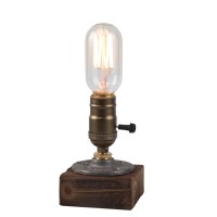 Ouxean Vintage Table Lamp Industrial Dimmable Nightlight Steampunk Desk Lamp With E26 Lamp Holder For Bedroom Living Room Home