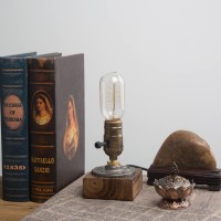 Ouxean Vintage Table Lamp Industrial Dimmable Nightlight Steampunk Desk Lamp With E26 Lamp Holder For Bedroom Living Room Home