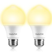 Usefultek Led Motion Sensor Light Bulbs-Dusk To Dawn Motion Sensor Bulbs,Auto On/Off Led Security Smart Bulbs,9W(80W Equivalent),E26 Base(2 Pack)