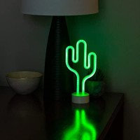 Neon Dorm Indoor Light Ns1906026 Battery Operated Or Usb Powered Glowing Cactus Neon Decorative Sign Led Light Decoration