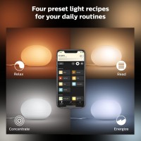 Philips Hue Flourish Smart Table Lamp White White And Color Ambiance Led Colorchanging Light 1 Pack Control With Hue App