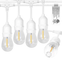 Eikoson ???????? Led Outdoor String Lights With ???? Weatherproof Shatterproof Edison Style ?????? ??????????(2 ??????????)