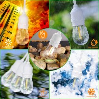 Eikoson ???????? Led Outdoor String Lights With ???? Weatherproof Shatterproof Edison Style ?????? ??????????(2 ??????????)