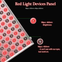 Hyunlai Red Light Lamp With Timer 100W In Deep Red 660Nm Near Infrared 850Nm Red Light.