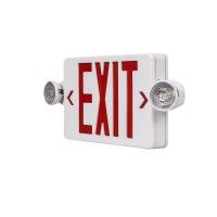 Cm Mzy Led Exit Sign With Emergency Lights,Exit Sign Lights With Battery Backup, Red Letter Emergency Exit Sign Lights With Two Adjustable Heads,Ac 120-277V, Ul Certified,1Pcs