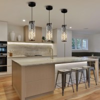 Lmqnine Black Pendant Lights Kitchen Island Modern Pendant Light Crystal Pendant Light Fixture Mini Pendant Light Pendant Ligh