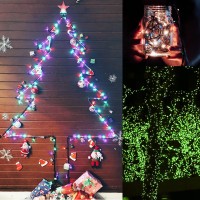 Twinkle Star 200 Led Christmas String Lights, 66Ft 18 Colors Rgb Changing 7 Functional Mini Lights With Remote Timer, Green Wire Plug In Colorful Lights For Xmas Tree Wedding Party Holiday Decorations