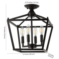 Jonathan Y Jyl7610A Plains Mini Lantern 12