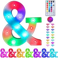 Colorful Light Up Letters Led Marquee Letter Lights With Remote 18 Colors Letters With Lights For Wedding Birthday Party Lamp Christmas Home Bar Decoration - Diamond Design Battery Powered - Z