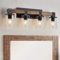 4 Light Bathroom Vanity Light Fixtures Farmhouse Bathroom Vanity Lights Over Mirror Wood Rustic Vanity Lights For Bathroom Ki