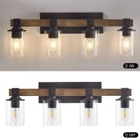 4 Light Bathroom Vanity Light Fixtures Farmhouse Bathroom Vanity Lights Over Mirror Wood Rustic Vanity Lights For Bathroom Ki