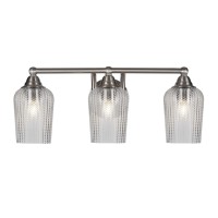 Paramount 3 Light Bath Bar In Brushed Nickel Finish With 5