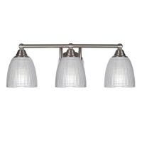 Paramount 3 Light Bath Bar In Brushed Nickel Finish With 5