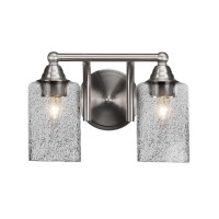 Paramount 2 Light Bath Bar In Brushed Nickel Finish With 4