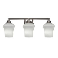 Paramount 3 Light Bath Bar In Brushed Nickel Finish With 5.5